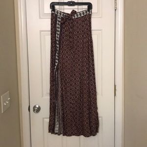 Long boho skirt